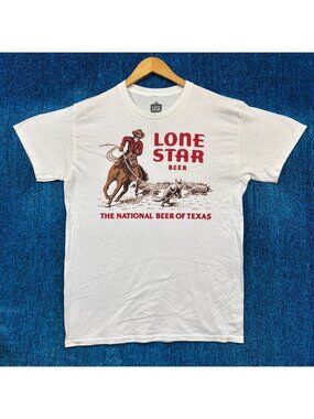 Lone Star National Beer of Texas Armadillo Wrangler Tee M